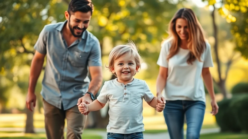 Child custody attorney Henderson NV - child with both parents in park