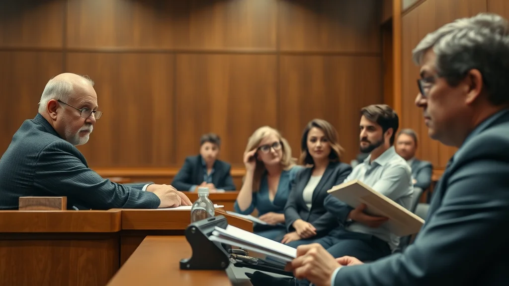 legal process for step parent adoption courtroom judge presiding, parents and attorney, focus on legal paperwork, modern courtroom, 85mm lens, neutral browns, naturalistic, no disfigured features