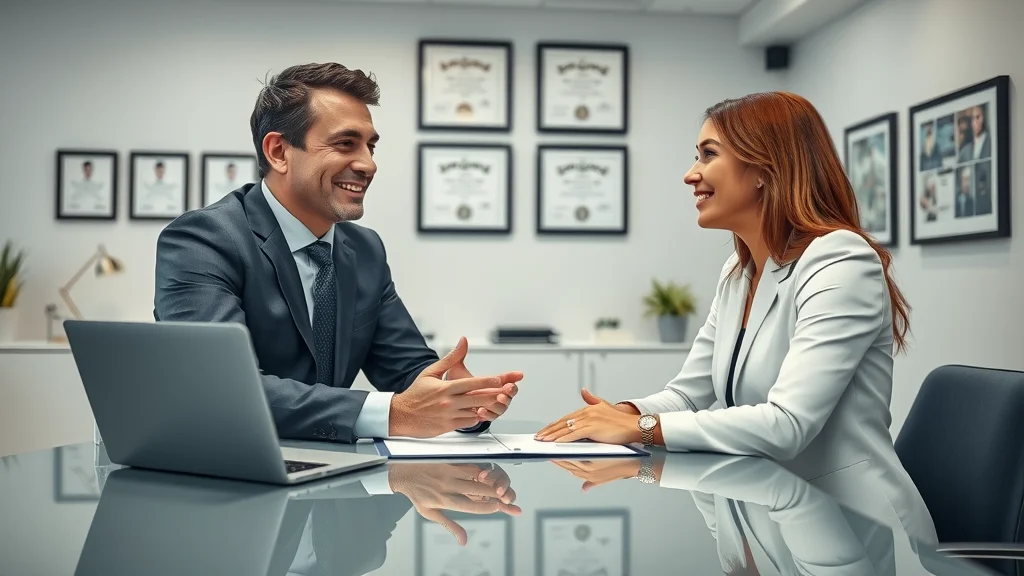 high net worth attorney client consultation for custody relocation case, modern law office