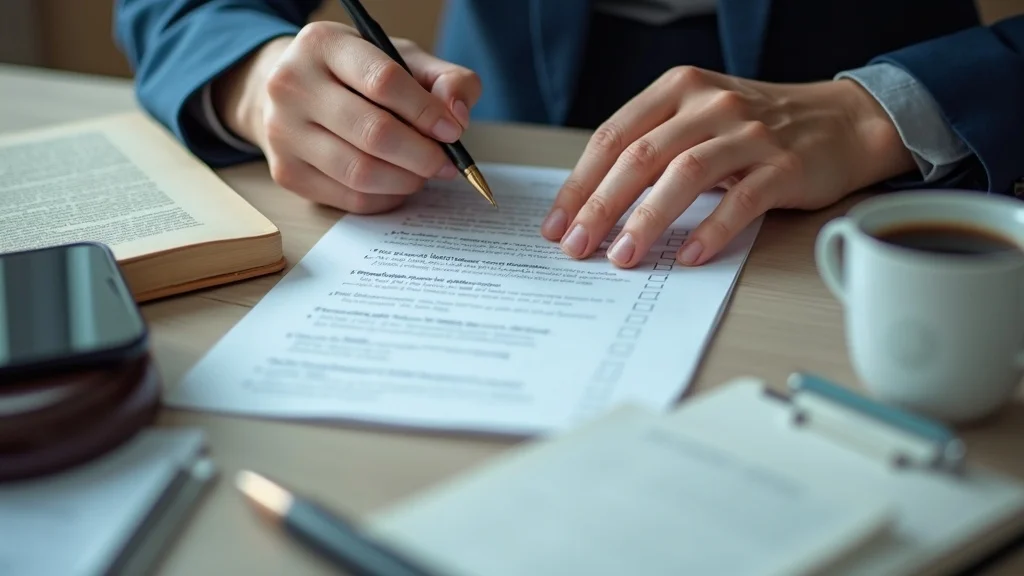 Workspace checklist for successfully enforcing child support court orders, showing legal documents and organized tasks.