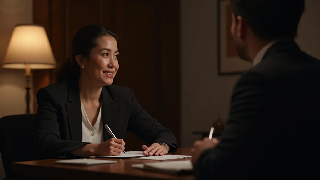 Compassionate family law attorney speaking with client, clear communication, private consultation – importance of attorney communication in family law case