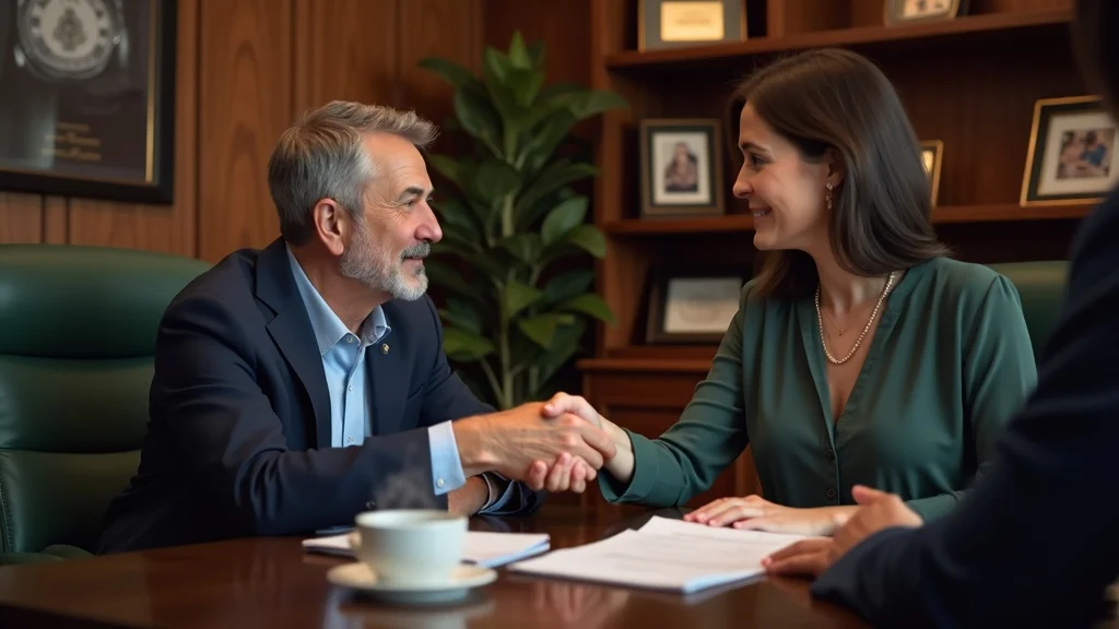 family business divorce consultation Nevada attorney handshake