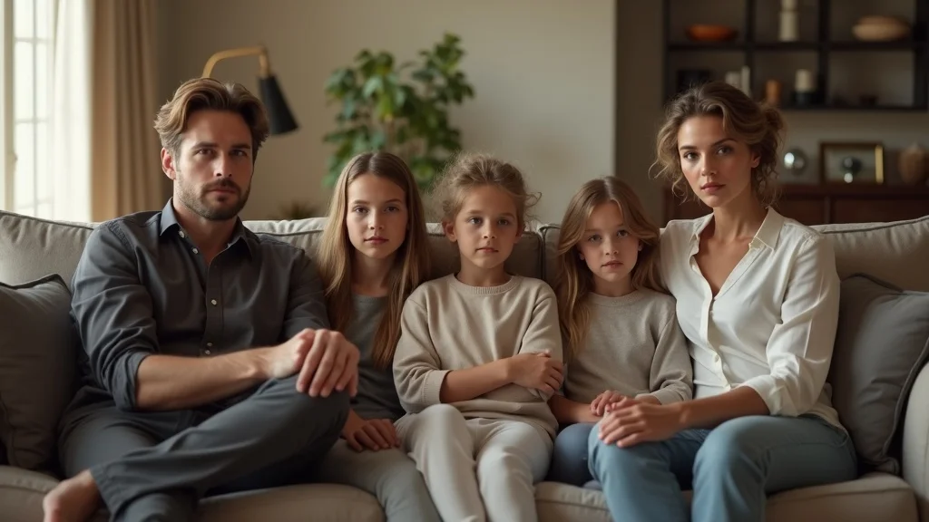 impact of divorce on family foundations in high net worth families gathered in a living room